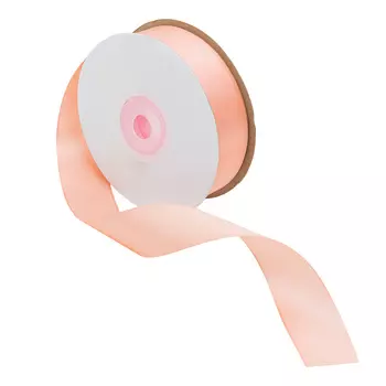 07 Лента атласная 2,5см*32,9м (8028 розовый)