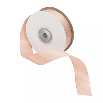 07 Лента атласная 2,5см*32,9м (8130 кремовый)