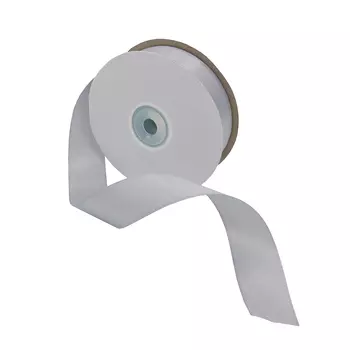 07 Лента атласная 2,5см*32,9м (8139 серебристо-серый)