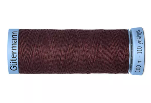 744590 Нить Silk S 303 для тонких отделочных швов, 100м, 100% шелк Гутерманн (370)