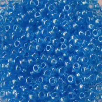 (08336) Бисер прозрачный с перламутр. цвет.центром 10/0, круг.отв., 50г, Preciosa