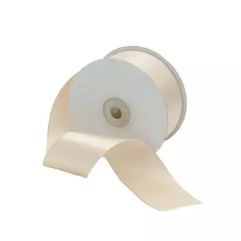 09 Лента атласная 3,8см*32,9м (8129 бежевый)