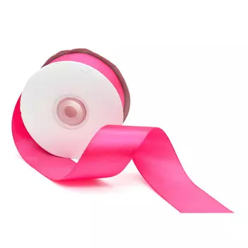 09 Лента атласная 3,8см*32,9м (8051 фуксия)