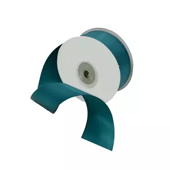 09 Лента атласная 3,8см*32,9м (8091 т. морская волна)