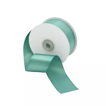 09 Лента атласная 3,8см*32,9м (8089 морская волна)