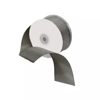 09 Лента атласная 3,8см*32,9м (8140/3170 т.серый)