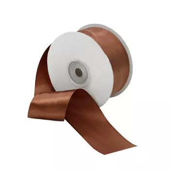 09 Лента атласная 3,8см*32,9м (8134/3134 коричневый)