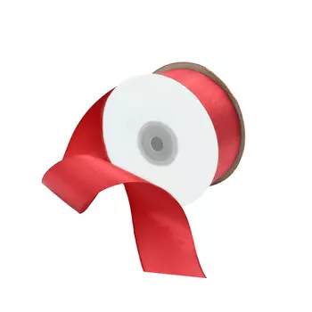 09 Лента атласная 3,8см*32,9м (8058/3092 т.малиновый)