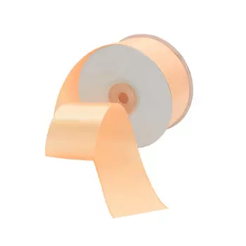 09 Лента атласная 3,8см*32,9м (8023 персиковый)