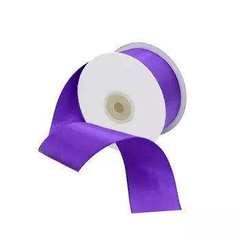 09 Лента атласная 3,8см*32,9м (8122 фиолетовый)