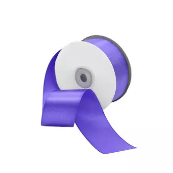 09 Лента атласная 3,8см*32,9м (8115 т. сиреневый)