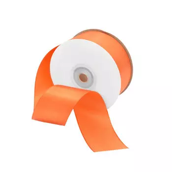 09 Лента атласная 3,8см*32,9м (8030 морковный)