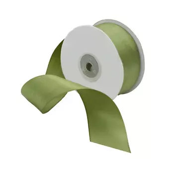 09 Лента атласная 3,8см*32,9м (8081/3143 хаки)