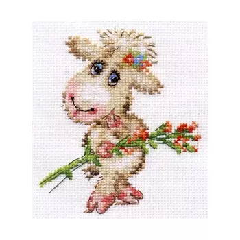 0-105 Набор для вышивания АЛИСА 'Милая овечка' 10*12см