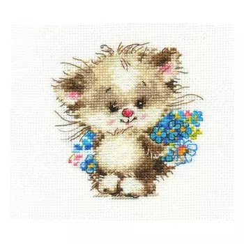 0-126 Набор для вышивания АЛИСА 'Моей киске' 10*11см