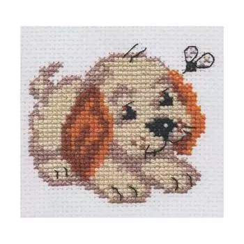 0-18 Набор для вышивания АЛИСА 'Бимка' 7*7см