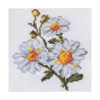 0-42 Набор для вышивания АЛИСА 'Ромашки' 10*11см