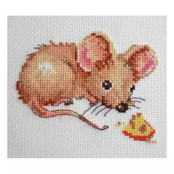 0-52 Набор для вышивания АЛИСА 'Мышонок' 11*9см