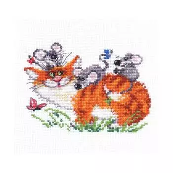 0-83 Набор для вышивания АЛИСА 'Веселая прогулка' 15*11см