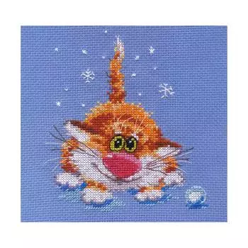 0-85 Набор для вышивания АЛИСА 'Первый снег' 12*14см