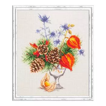100-001 Набор для вышивания Чудесная игла 'Зимний букетик' 20 х 23см