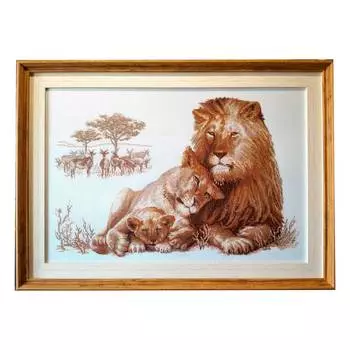 100/013 Набор для вышивания Riolis 'Львиный рай', 60*40 см