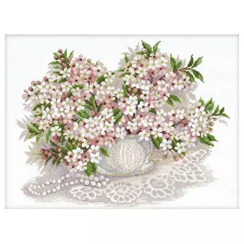 100/034 Набор для вышивания Riolis 'Вишневый цвет', 40*30 см