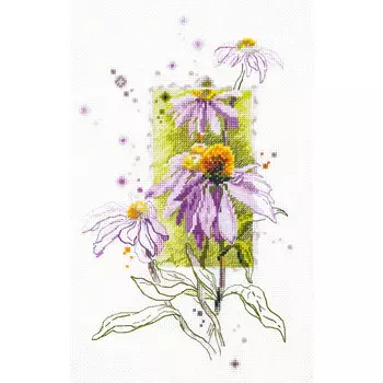 100-101 Набор для вышивания Чудесная игла 'Эхинацея'14х23см