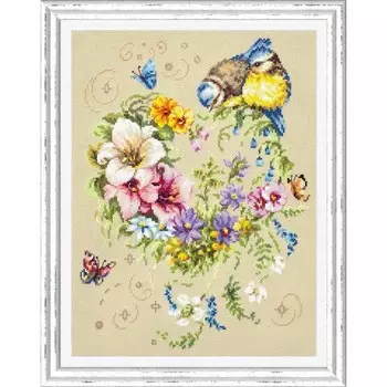 100-142 Набор для вышивания Чудесная игла 'Мелодия сердца'26х34см