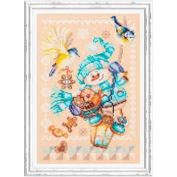 100-260 Набор для вышивания Чудесная игла 'Рождественские гостинцы'17х27см