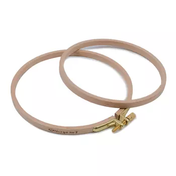 100-2 Пяльцы круглые буковые, d=130 мм, выс. обода 8 мм, Nurge Hobby