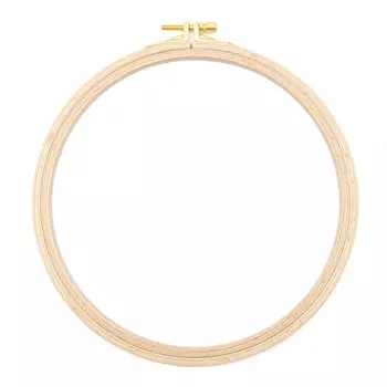 100-4 Пяльцы круглые буковые, d=190 мм, выс. обода 8 мм, Nurge Hobby