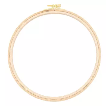 100-5 Пяльцы круглые буковые, d=220 мм, выс. обода 8 мм, Nurge Hobby