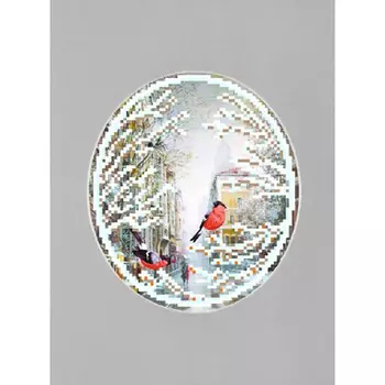 100/БП Наборы для вышивания с бисером и паспарту 'Матренин посад' 'Гагаринский переулок', 20,5*30,5 см