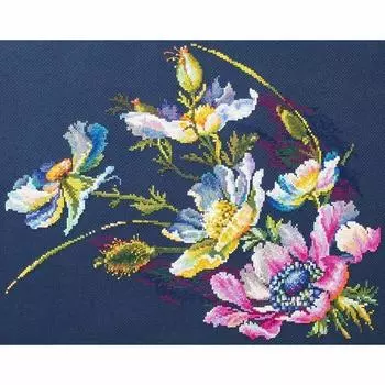 101-901 Набор для вышивания Чудесная игла 'Загадочные анемоны' 40*30см