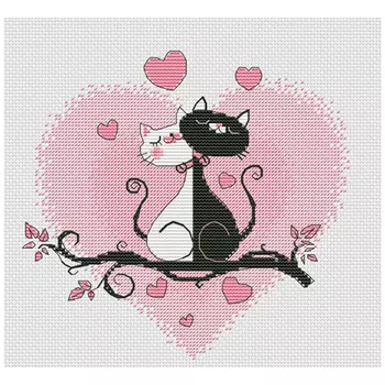 1021 Набор для вышивания ОВЕН 'Это любовь' 16*15см