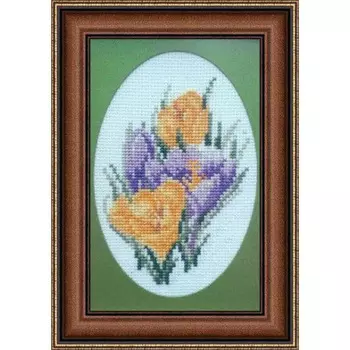 1025 Набор для вышивания Alisena 'Первоцвет', 7*11 см