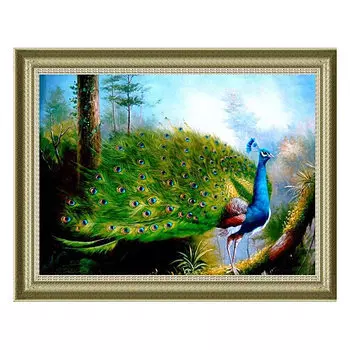 1027 Мозаика Cristal 'Гордый павлин', 65*43 см