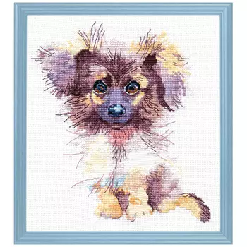 1027 Набор для вышивания ОВЕН 'Пушистик' 16*17см