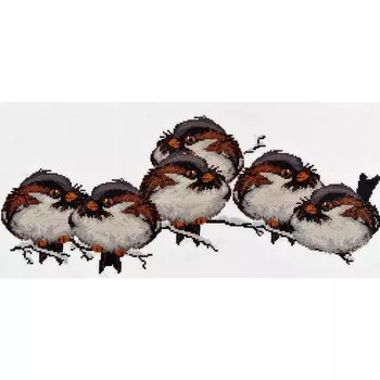 1030 Набор для вышивания Alisena 'Стайка' 37*16см