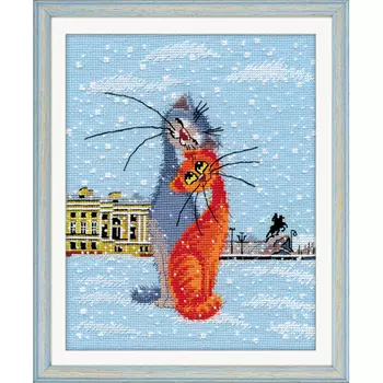 1032 Набор для вышивания ОВЕН 'Кошки-крошки'18*23см