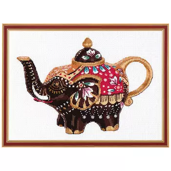1037 Набор для вышивания ОВЕН 'Чайный слоник' 26*19см
