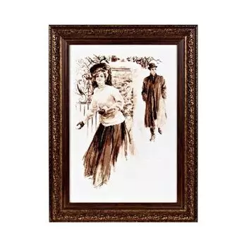 1039 Набор для вышивания Alisena 'Снежки', 25*37 см