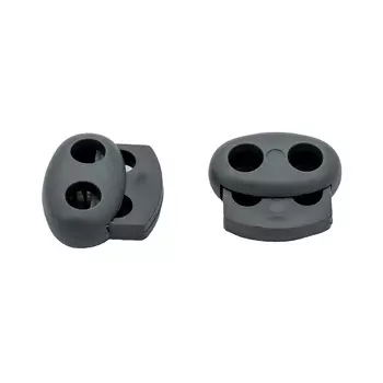 103-М Фиксатор 'Овал' мал. 2отв. d 4мм, 14*17мм, ПП,4шт пластик Hobby&amp;PRO (темно-серый)