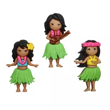 10408 Фигурки. Гавайские девочки Dress It Up