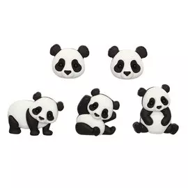 10421, Пуговицы-фигурки. Семейство панд Dress It