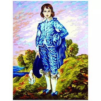 10454-CDA Канва с рисунком Collection D'Art 'Мальчик' 40*50 см