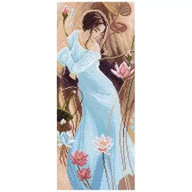 1051 Канва с рисунком 'Матренин посад' 'Романтика', 24*47 см