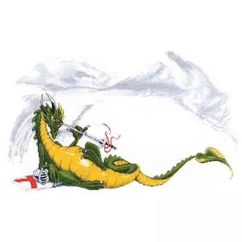 1051 Набор для вышивания Alisena 'Дракон', 50*30 см