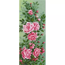 1053 Канва с рисунком 'Матренин посад' 'Плетистая роза', 24*47 см